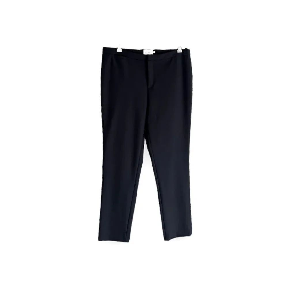 THE RESET | Black Slim Straight Trousers (L)